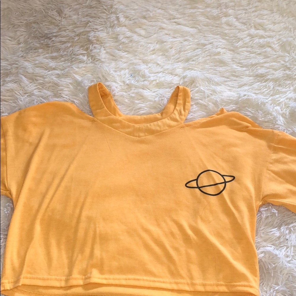 Outer space crop top